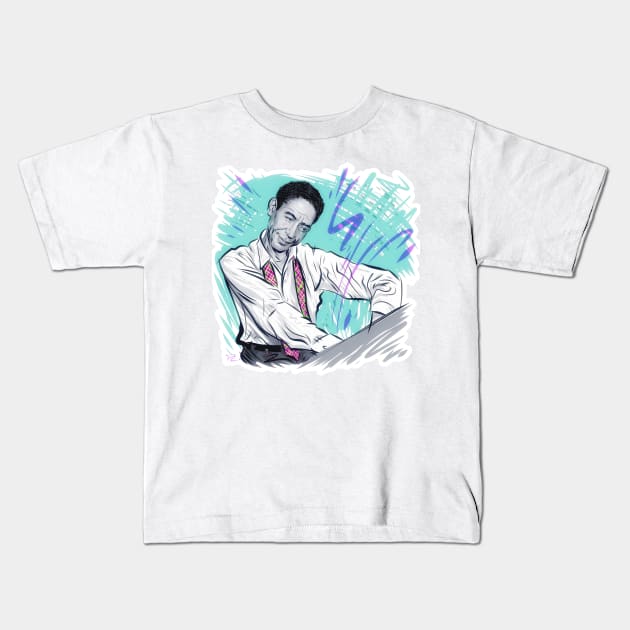 Jelly Roll Morton - An illustration by Paul Cemmick Kids T-Shirt by PLAYDIGITAL2020